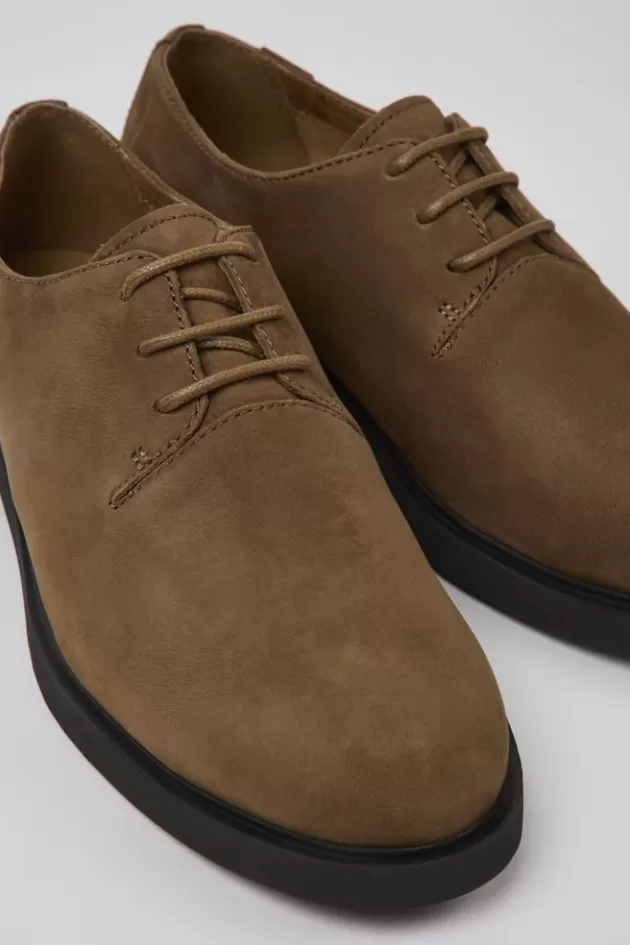 Sale Camper Bruine Nubuck Damesschoenen