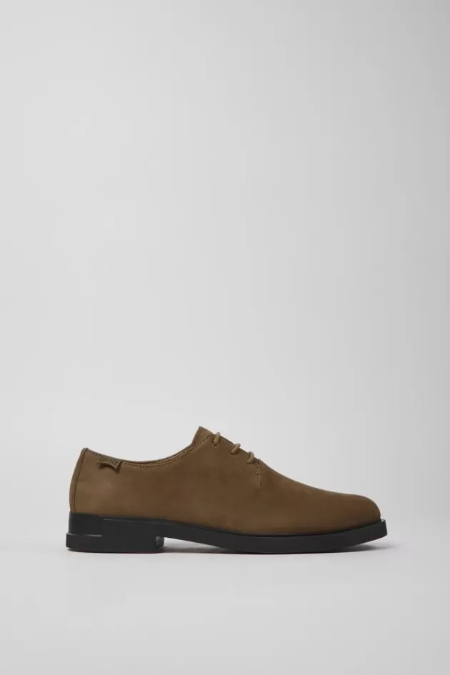 Sale Camper Bruine Nubuck Damesschoenen