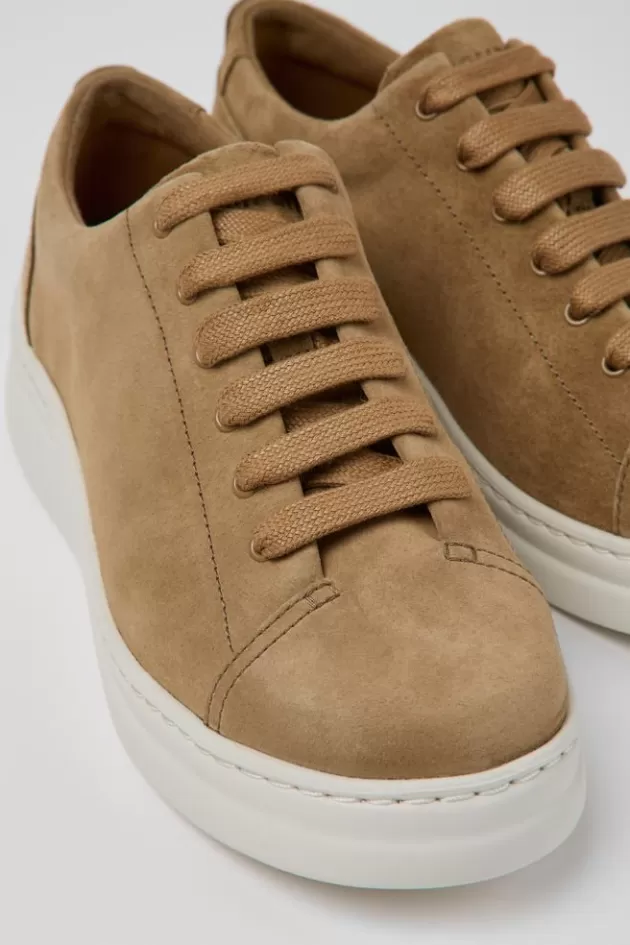 New Camper Bruine Nubuck Damessneaker