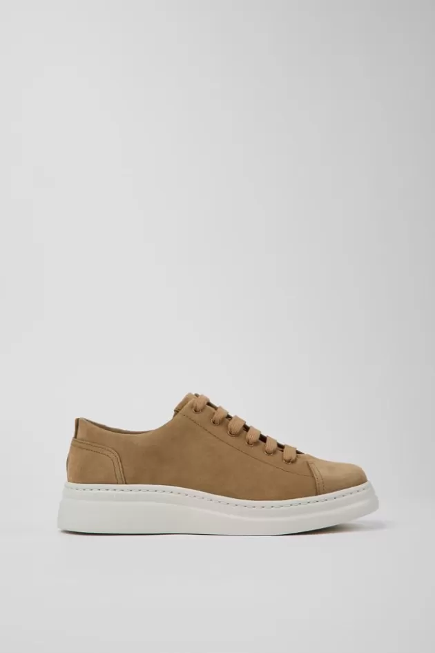 New Camper Bruine Nubuck Damessneaker