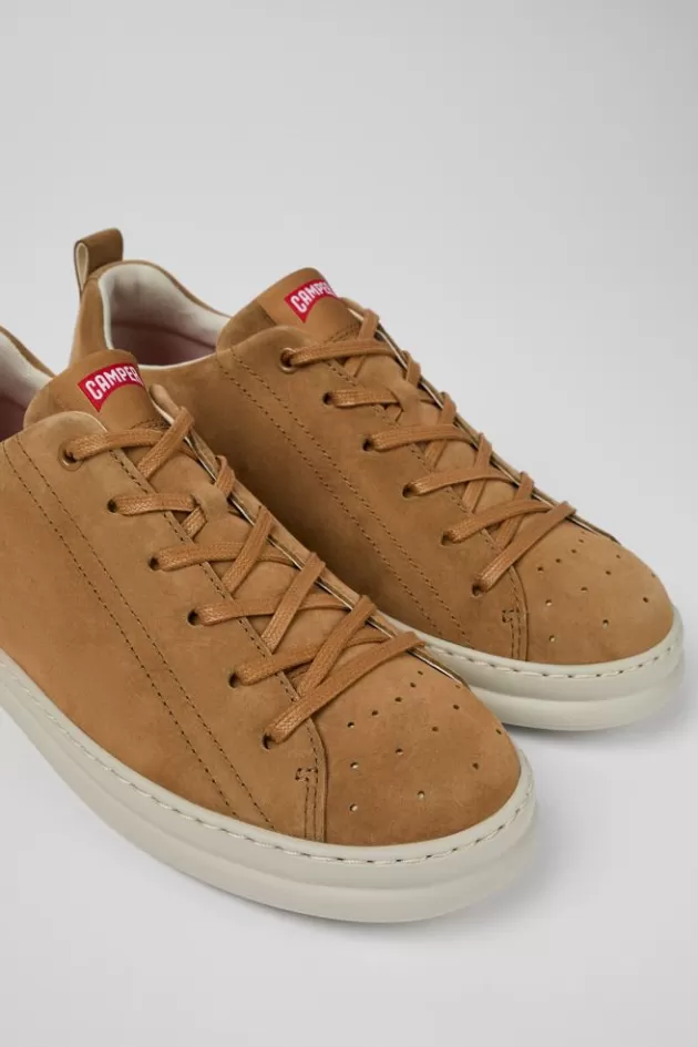 Best Camper Bruine Nubuck Sneaker Voor Heren