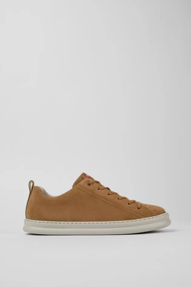 Best Camper Bruine Nubuck Sneaker Voor Heren