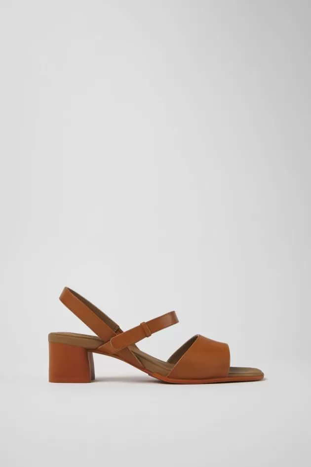 Sale Camper Bruine Sandalen Met Riempjes Voor Dames