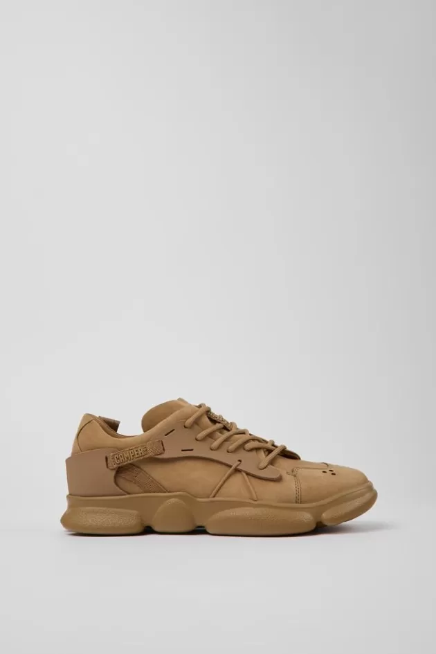 Best Camper Bruine Sneaker Van Nubuck/Textiel Voor Dames
