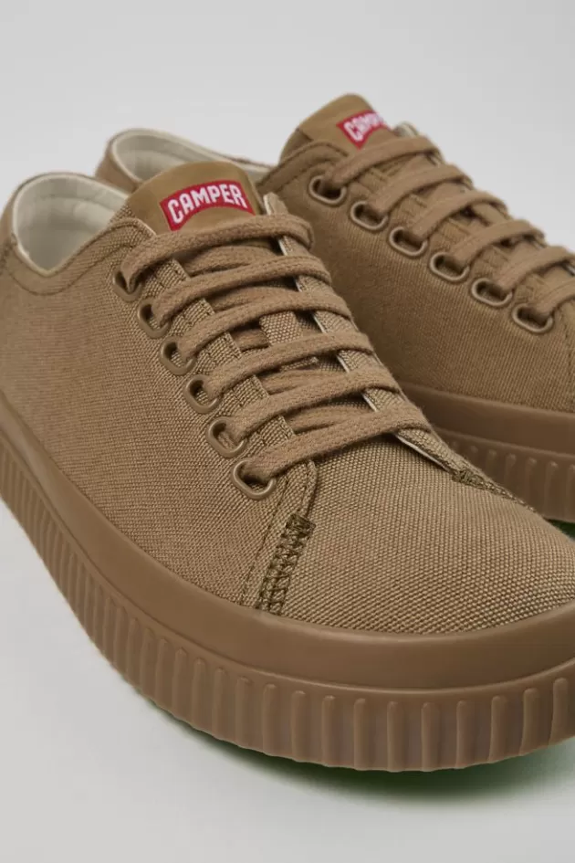 Outlet Camper Bruine Textiel Schoen Voor Dames