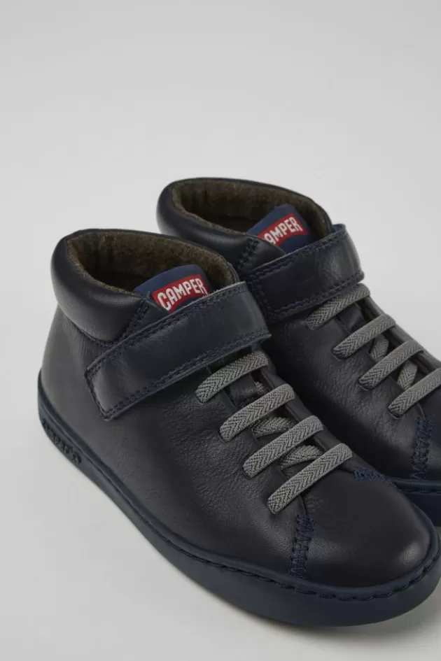 Cheap Camper Donkerblauwe Leren Sneakers