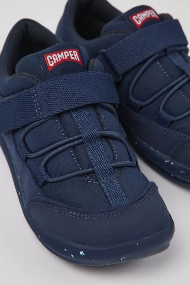 Sale Camper Donkerblauwe Stoffen Kinderschoenen