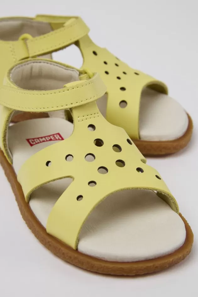 Flash Sale Camper Gele Leren Sandaal