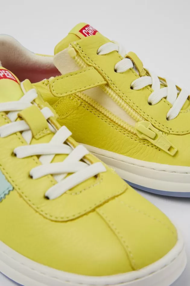 Clearance Camper Gele Leren Sneaker