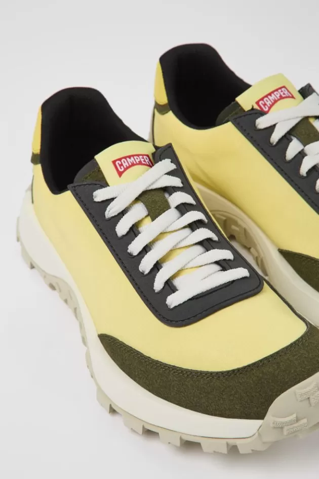 Best Camper Gele Stoffen En Nubuck Herensneakers