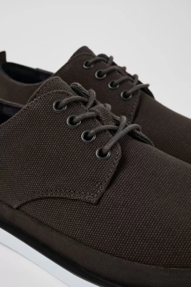 Outlet Camper Grijze Blucher Van Textiel/Nubuck Voor Heren