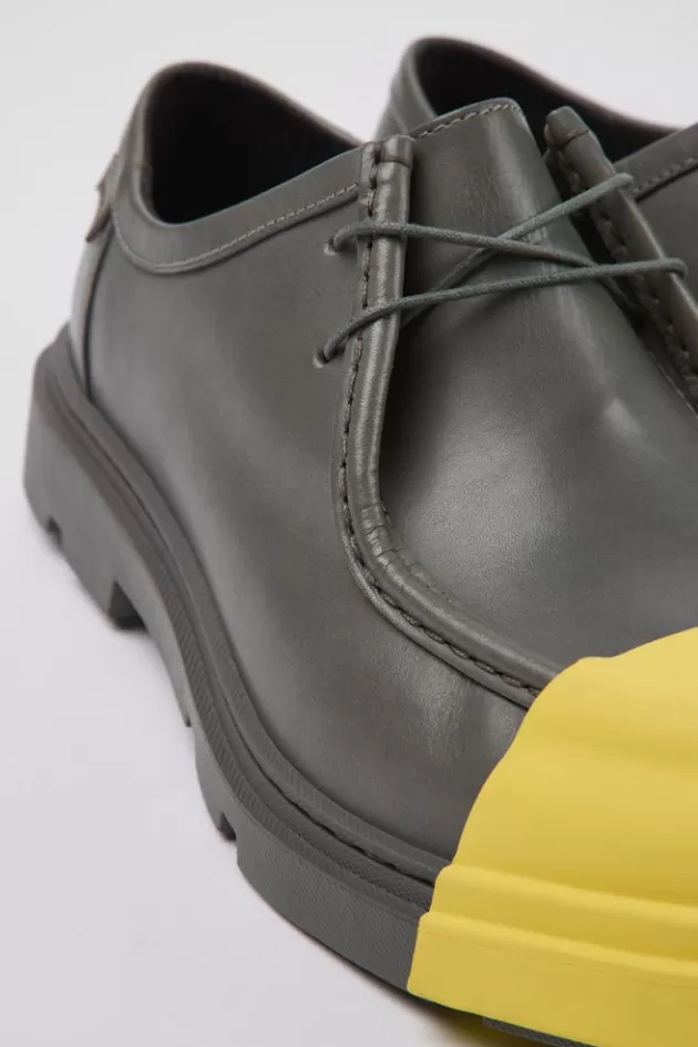 Cheap Camper Grijze Herenschoenen Van Verantwoord Leer