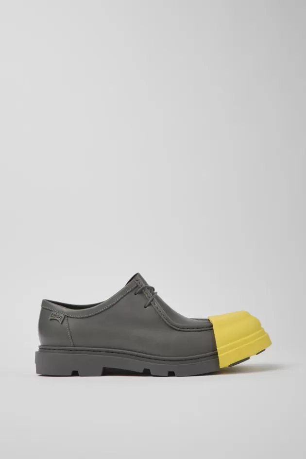 Cheap Camper Grijze Herenschoenen Van Verantwoord Leer