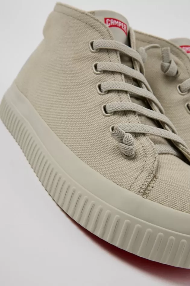 Sale Camper Grijze Herensneakers Van Gerecycled Katoen