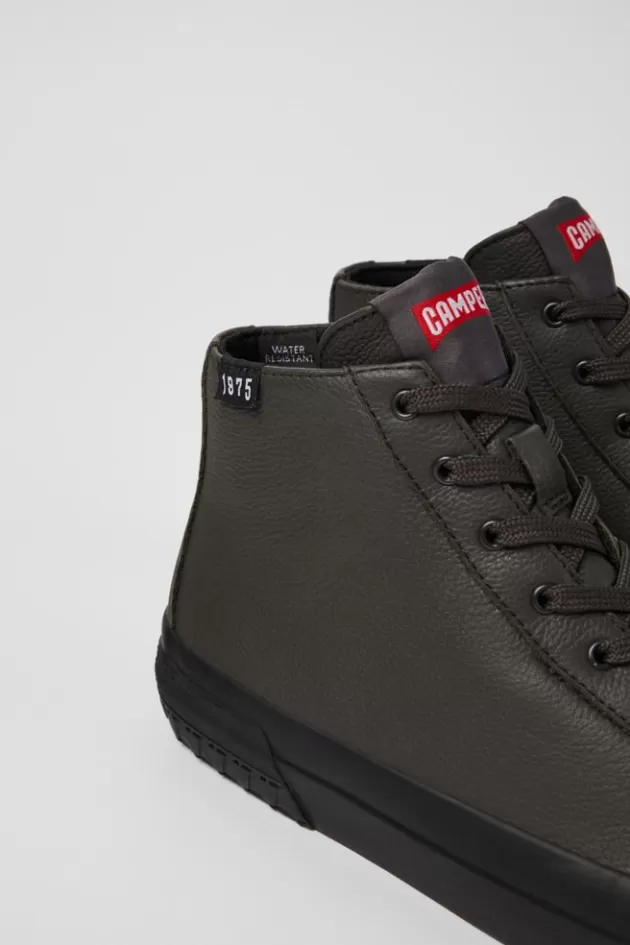Fashion Camper Grijze Leren Damesboots