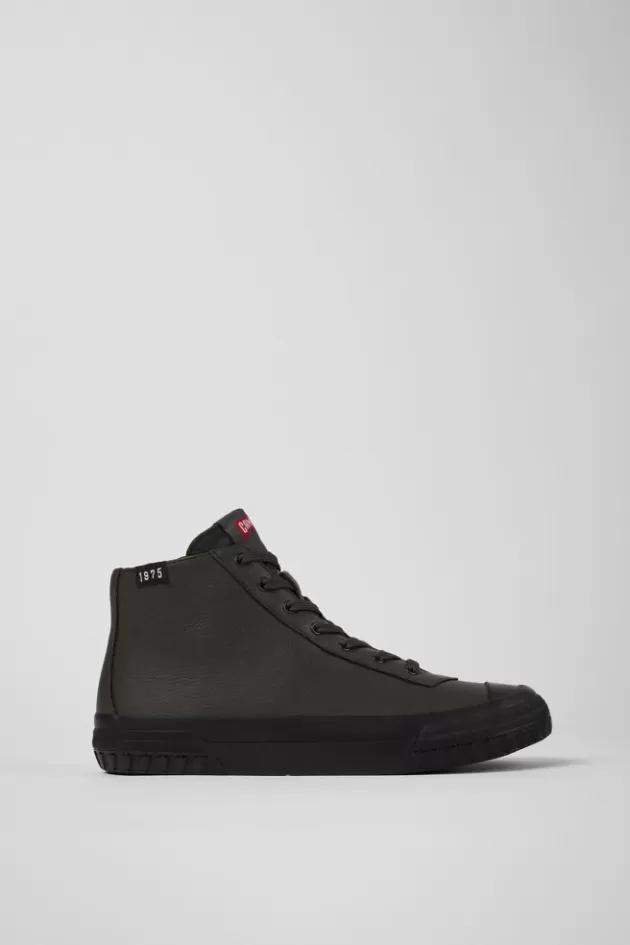 Fashion Camper Grijze Leren Damesboots