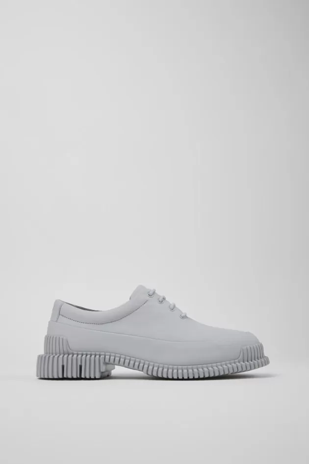 Cheap Camper Grijze Leren Schoen Voor Dames