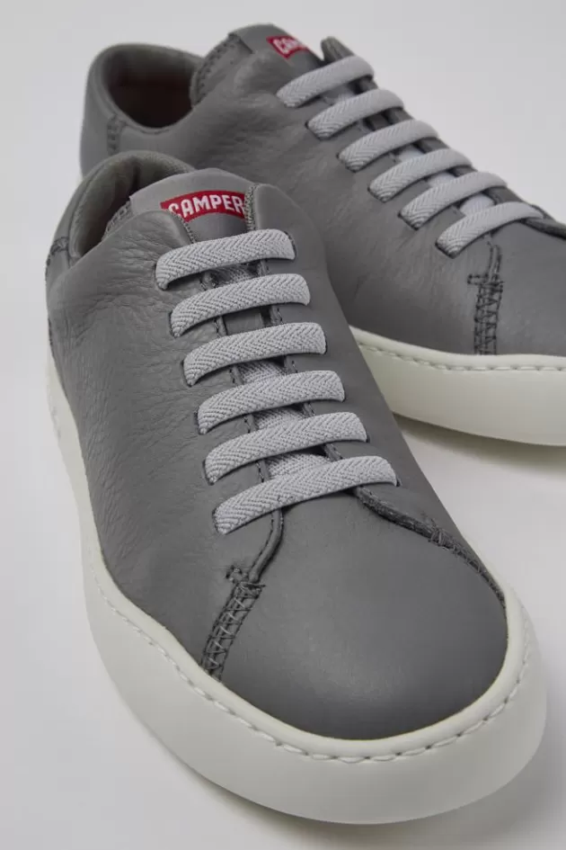 Hot Camper Grijze Leren Sneaker Voor Dames
