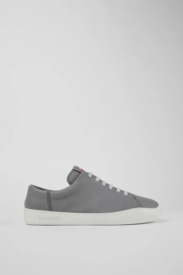 Hot Camper Grijze Leren Sneaker Voor Heren