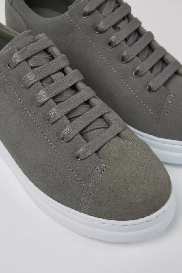 Fashion Camper Grijze Nubuck Damessneakers