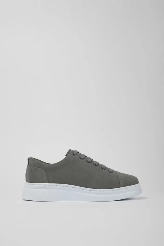 Fashion Camper Grijze Nubuck Damessneakers