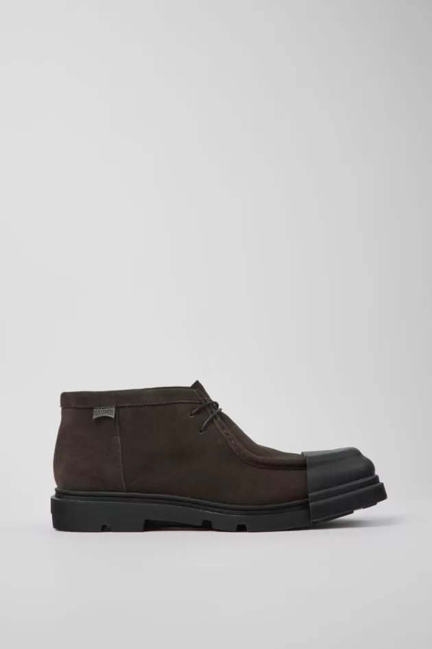 Online Camper Grijze Nubuck Herenschoenen