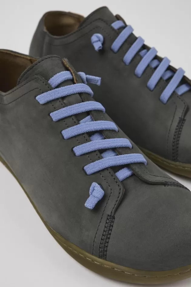 Clearance Camper Grijze Nubuck Herenschoenen Voor Heren