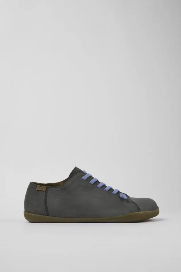 Clearance Camper Grijze Nubuck Herenschoenen Voor Heren