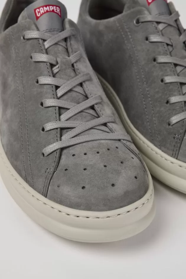 Cheap Camper Grijze Nubuck Sneaker Voor Heren