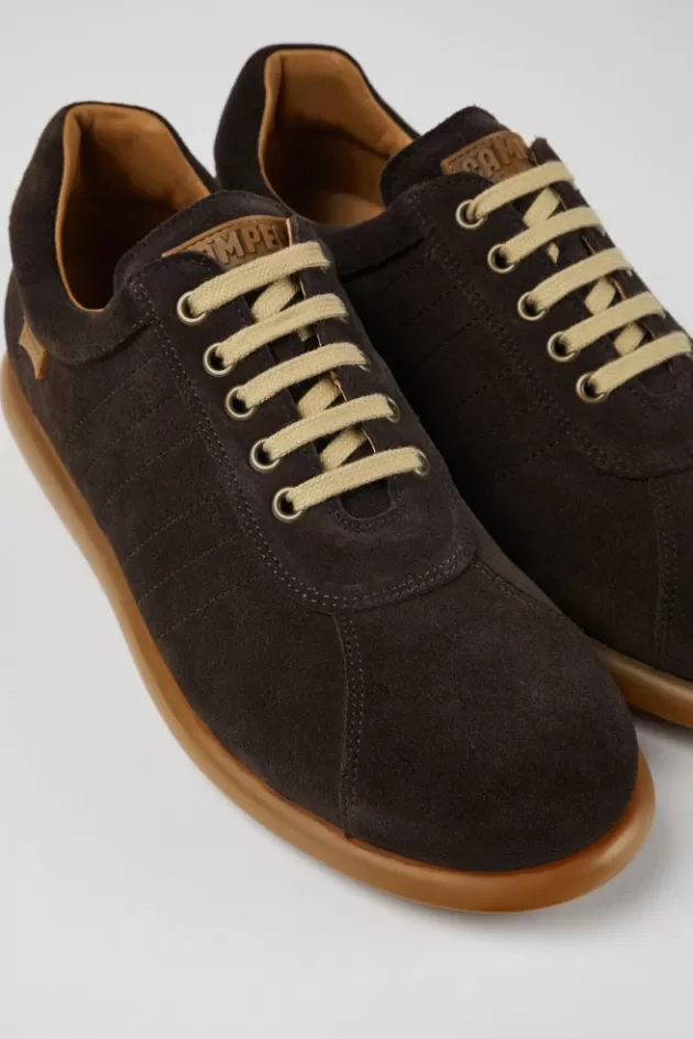 Cheap Camper Grijze Plantaardig Gelooid Nubuck Herenschoenen