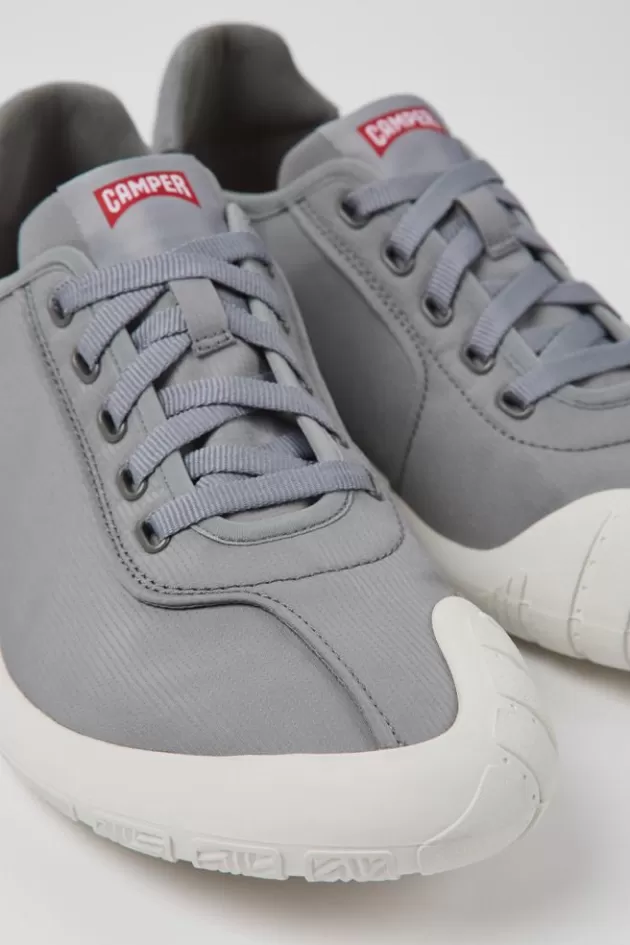 Best Camper Grijze Stoffen Herensneakers