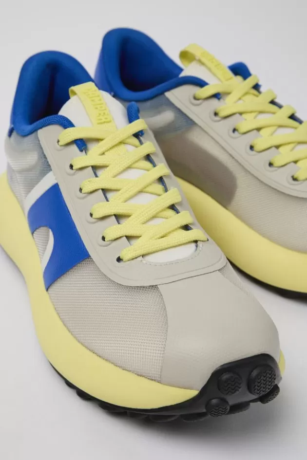 New Camper Grijze Textiel Sneaker Voor Dames