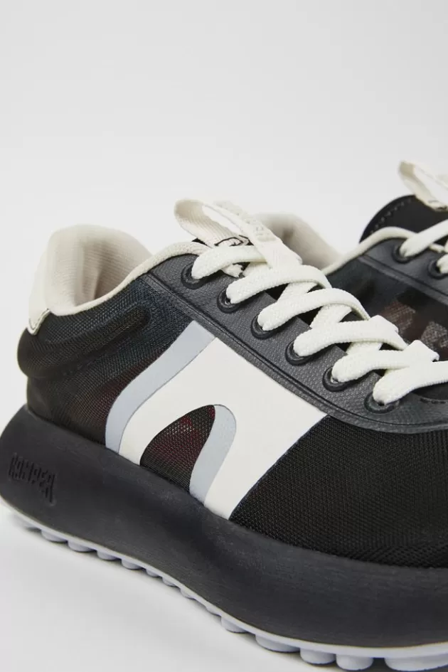Best Sale Camper Grijze Textiel Sneaker Voor Dames