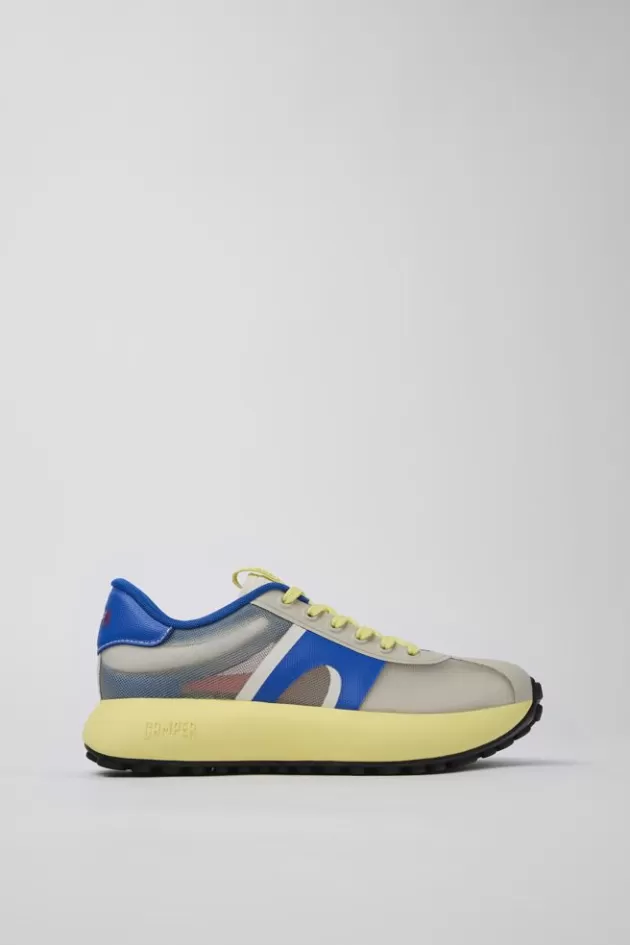 New Camper Grijze Textiel Sneaker Voor Dames