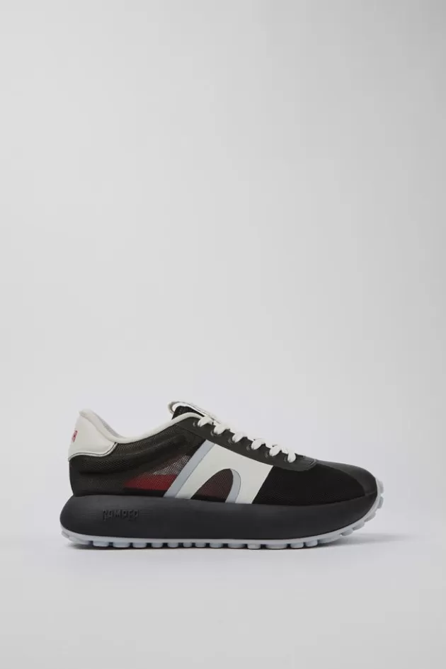 Best Sale Camper Grijze Textiel Sneaker Voor Dames