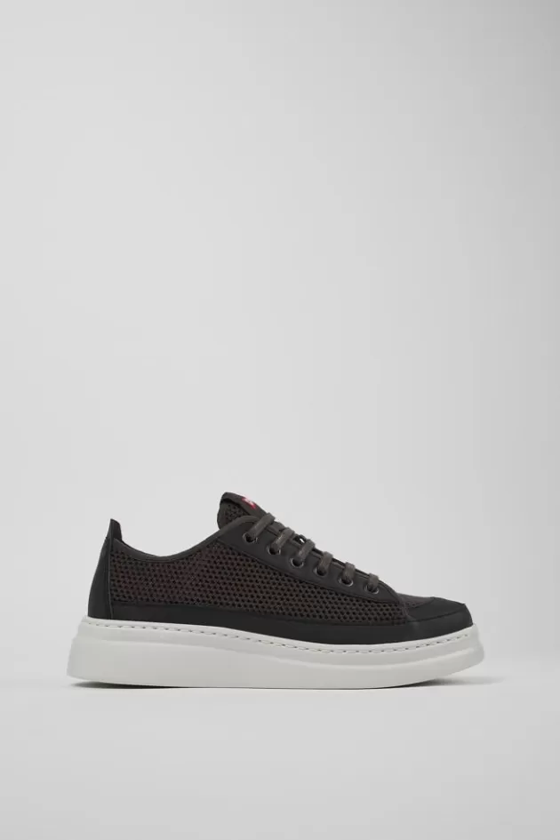Best Sale Camper Grijze Textiel Sneaker Voor Dames