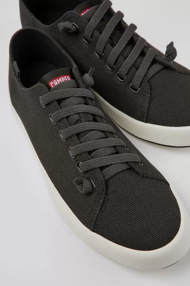 Outlet Camper Grijze Textiel Sneaker Voor Heren