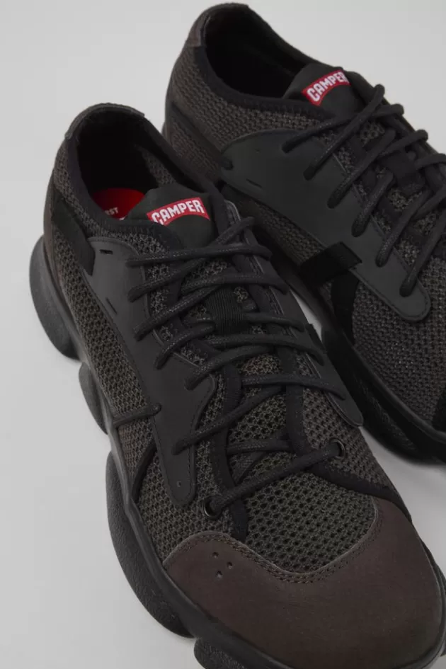 Outlet Camper Grijze Textiel Sneaker Voor Heren