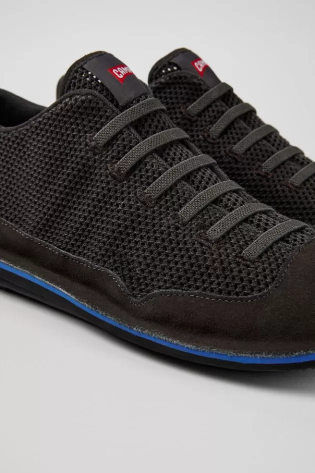 Cheap Camper Grijze Textiel/Nubuck Basketbalbootie Voor Heren