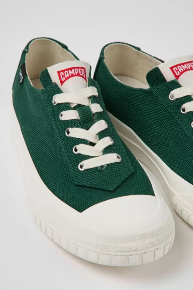 Sale Camper Groene Damessneakers Van Gerecycled Katoen