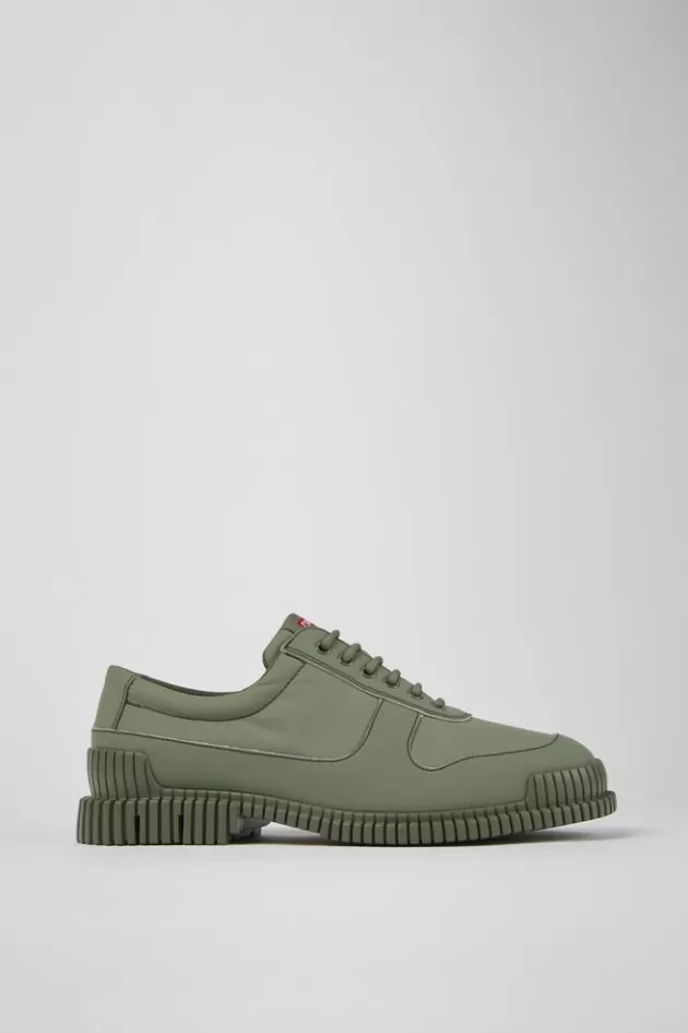 Online Camper Groene Herenschoenen Van Gerecycled Leer