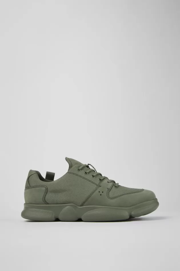 Shop Camper Groene Herensneakers Van Leer En Gerecycled Pet