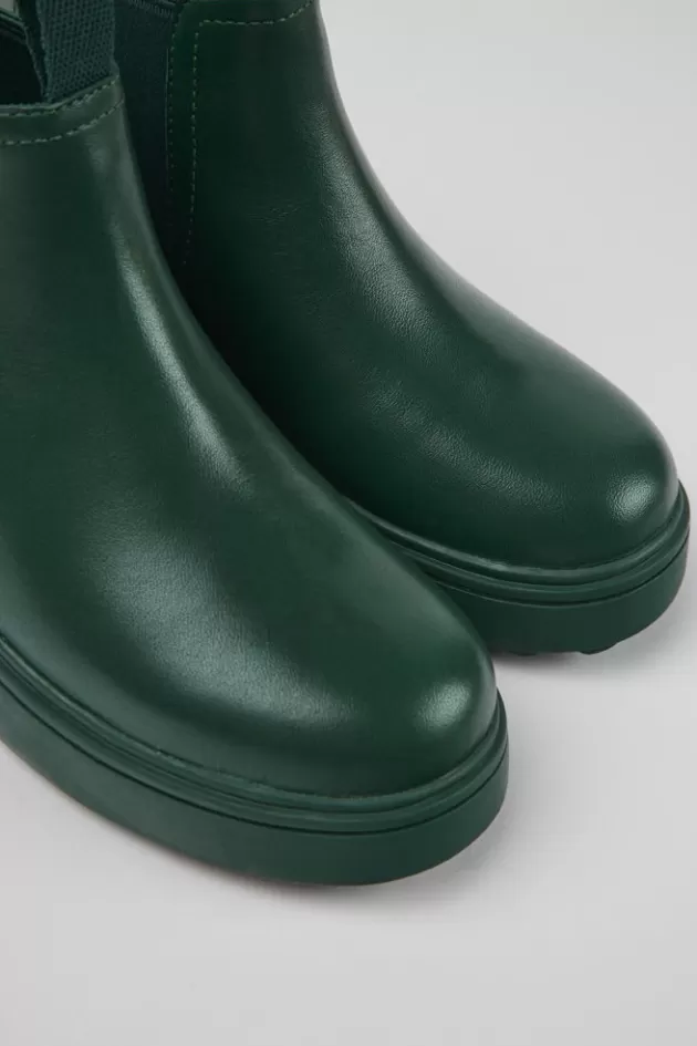 Online Camper Groene Leren Chelseaboots Voor Kinderen