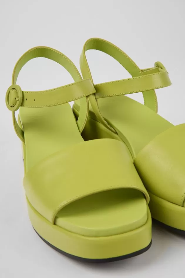 Best Sale Camper Groene Leren Damessandalen