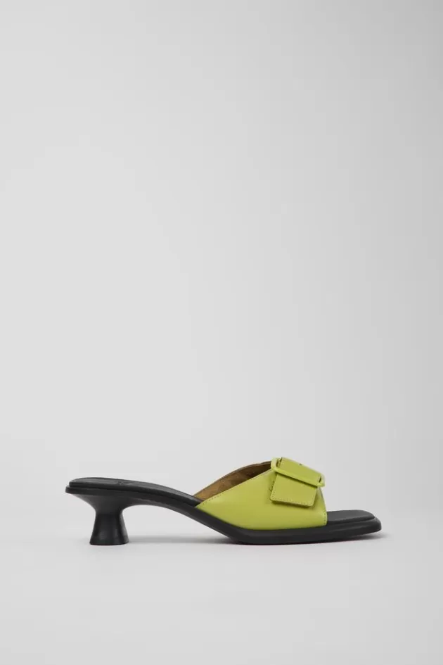 Hot Camper Groene Leren Damessandalen