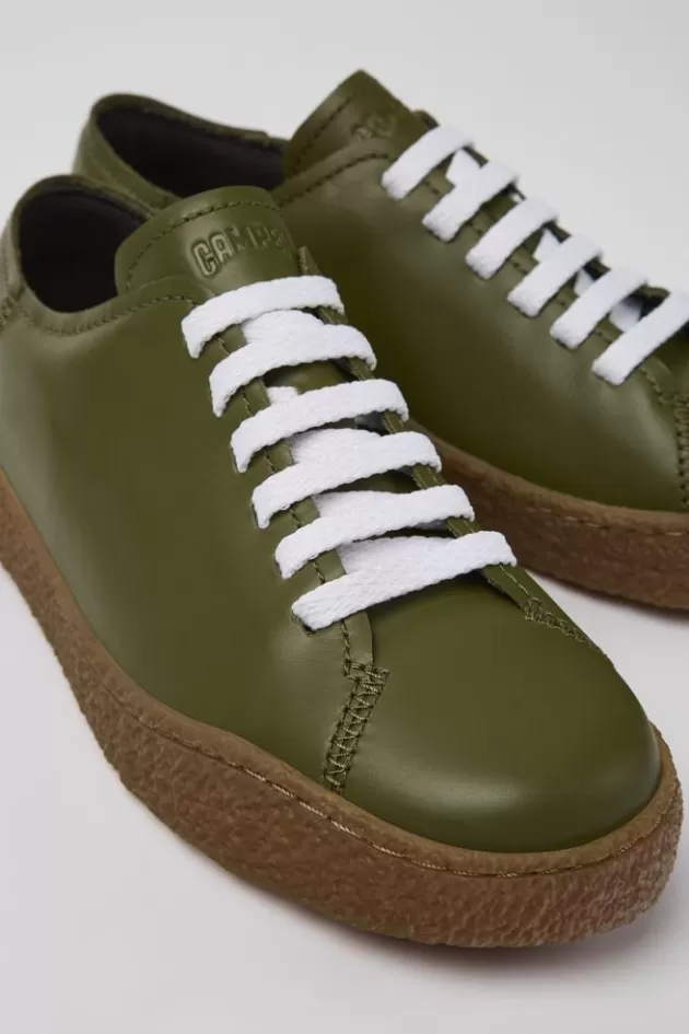 Shop Camper Groene Leren Damessneaker