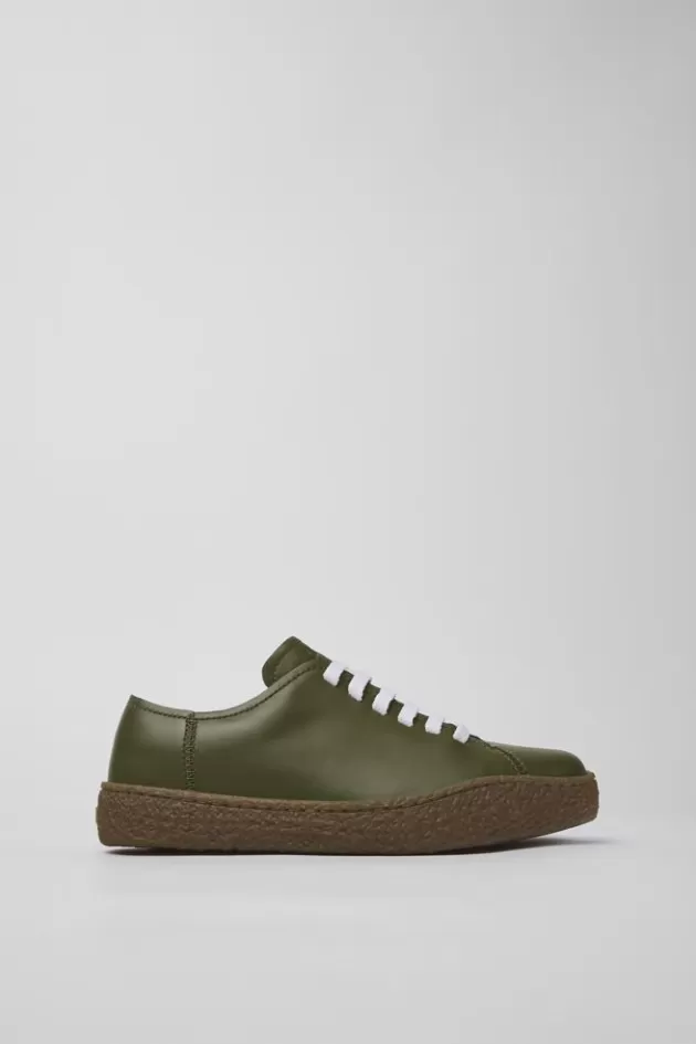 Shop Camper Groene Leren Damessneaker