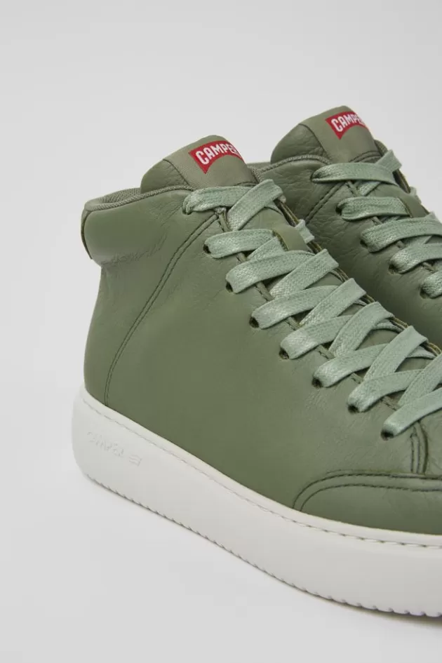Cheap Camper Groene Leren Damessneakers
