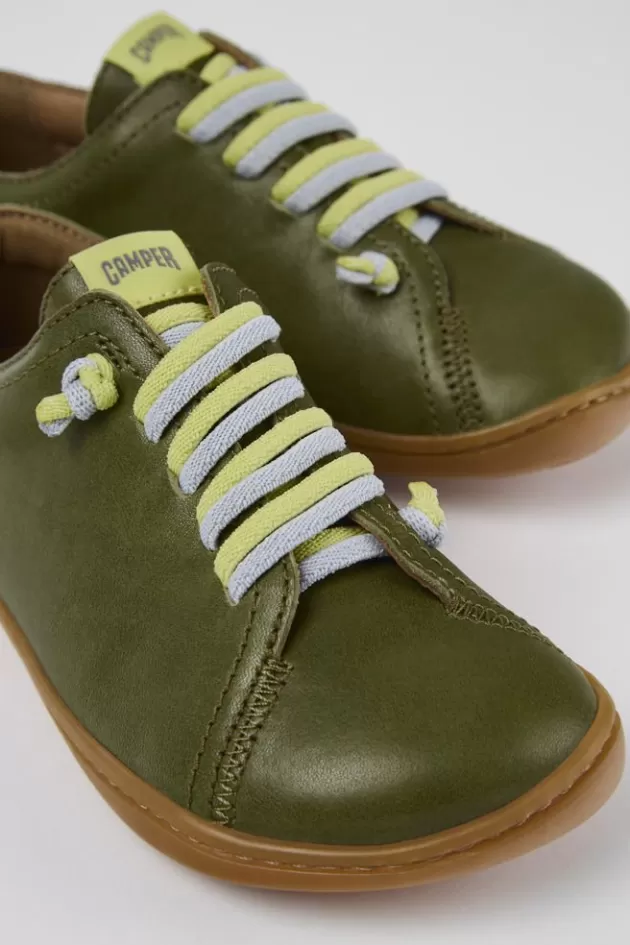 Store Camper Groene Leren Instapper