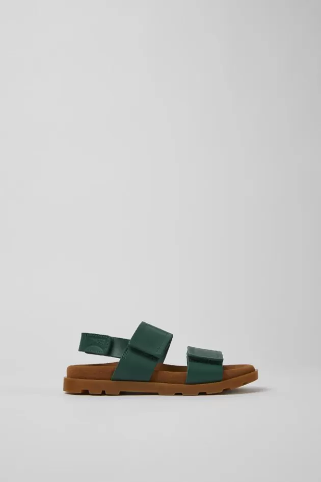 Hot Camper Groene Leren Kindersandalen